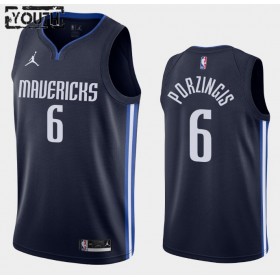 Dres Dallas Mavericks Kristaps Porzingis 6 2020-21 Jordan Brand Statement Edition Swingman - Dječji
